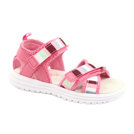 American Club Pigeres sandaler læder velcro insert arman club pink rl44/21 lyserød