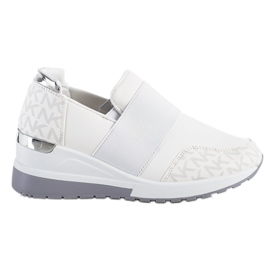 SHELOVET Slip-on hvide sneakers