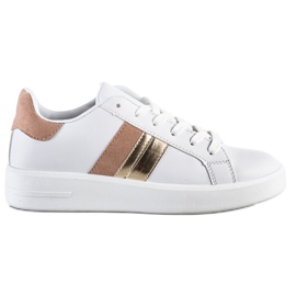 SHELOVET Casual hvide sneakers