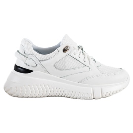 Weide Hvide sneakers med glitter