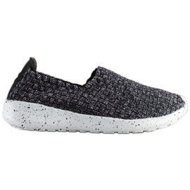 Sabatina Grå flettede slipons