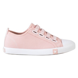 Big Star sneakers til kvinder HH274096 lyserød
