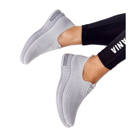 PS1 Kvinders sportssko Slip-on Grey Vær elastisk grå