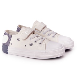 Børnesneakers med velcro Big Star HH374052 Hvid-grå