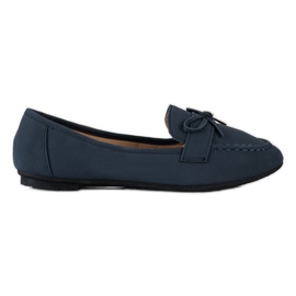 Diamantique Eco læder loafers blå