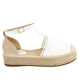 Hvid blonder espadriller 888-85 Hvid