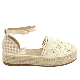 Beige blonde espadrilles 888-85 Beige