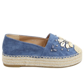 Blå espadriller med skaller 2798 Blå