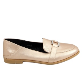 Guld kvinders loafers 4585 Guld gylden