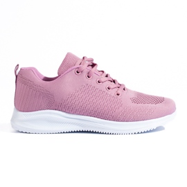 SUPER COOL Let openwork sneakers lyserød