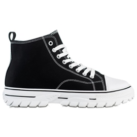 SHELOVET Sorte høje sneakers