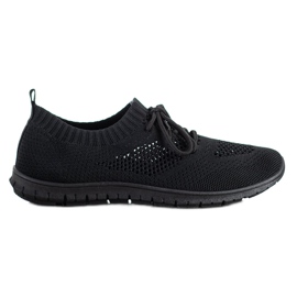 SHELOVET Sorte openwork sneakers