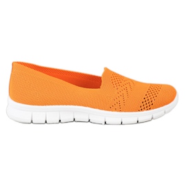 Via Giulia  Behagelige orange slipons