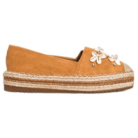 Seastar Espadrilles med skaller brun