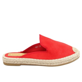 Rød Dame espadriller rød 4821 Rød