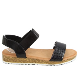 Sorte sandaler til kvinder 38853 Sort