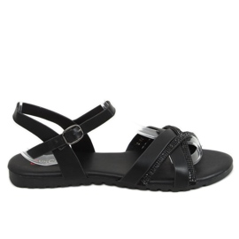 Sorte sandaler til kvinder 3160 Sort