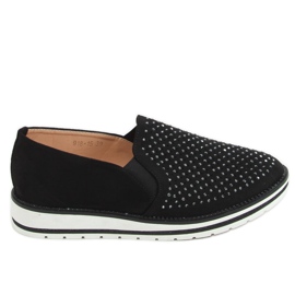 Sorte openwork sko 918-15 Sort