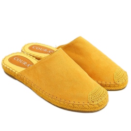 Espadrilles fuld farve honning 3899 gul