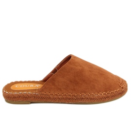 Espadrilles kamel i fuld farve 3899 Camel brun