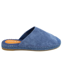 Espadrilles fuld farve blå 3899 Blå