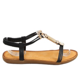 Sorte kvinders sandaler H075 Negro