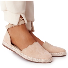 S.Barski Ruskind Espadrilles På Halmsål S. Bararski Beige