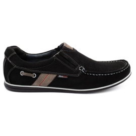Kampol Mænds openwork loafers til sommer 53/3 / P sort beige