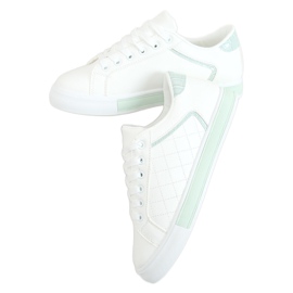 Kvinders hvide og blå sneakers A88-86 Blå