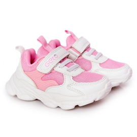 Børnesportsko Sneakers Hvid og Pink Sugar lyserød