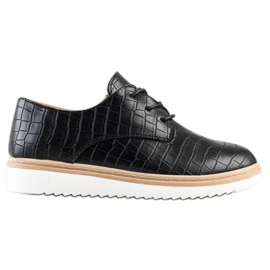 SHELOVET Sort Snake Print sko
