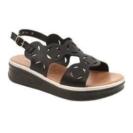 Sergio Leone Kvinders øko-skick sandaler sort SK041