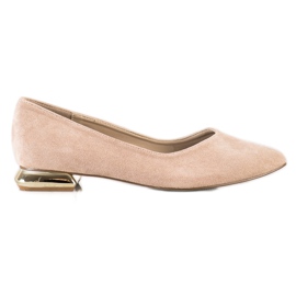 Goodin Flade hælpumper beige