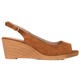 Goodin Casual wedge sandaler brun