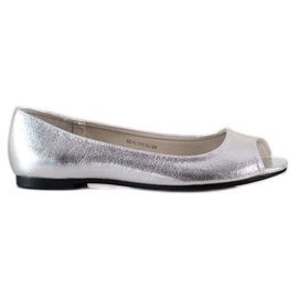 Goodin Casual Open Toe Pumps sølv