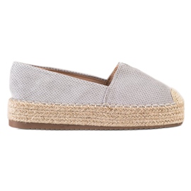 SHELOVET Espadrilles på platformen grå