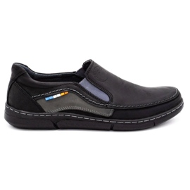 Olivier Herre slip-on sko 283GT sort
