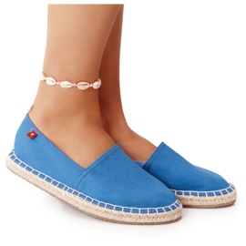 Espadrilles på en flettet sål Big Star DD274A152 Blå
