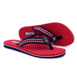 Kvinders hjemmesko Flip-flops Big Star Red DD274A252 rød marine blå