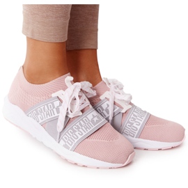 Sportssko til kvinder Memory Foam Big Star HH274353 Pink lyserød