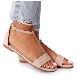 S.Barski Elegante ruskindssandaler S. Bararski 541-7 Beige