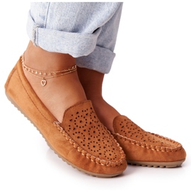 Loafers i ruskind fra Camel Molly til kvinder brun flerfarvet