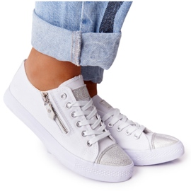 Kvinder Sneakers Hvid-Sølv Festival
