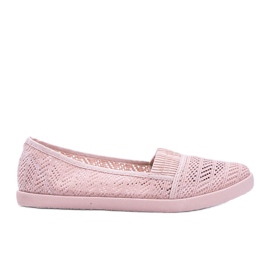 Marias lyserøde openwork sneakers