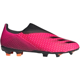Adidas X Ghosted.3 Ll Fg FW6968 fodboldstøvler lyserød lyserød