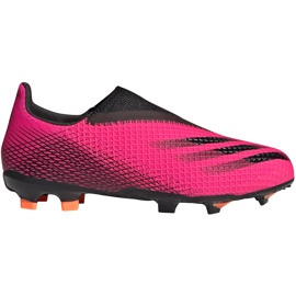 Adidas X Ghosted.3 Ll Fg Jr FY7281 fodboldstøvler lyserød