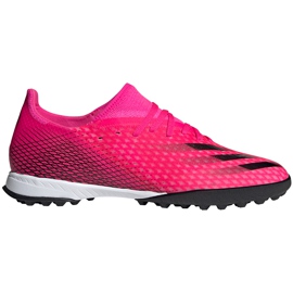 Adidas X Ghosted.3 Tf FW6940 fodboldstøvler lyserød lyserød
