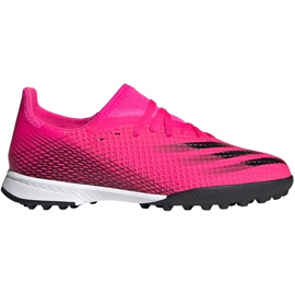 Adidas X Ghosted.3 Tf Jr FW6927 fodboldstøvler lyserød lyserød