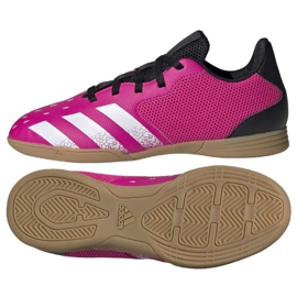 Adidas Predator Freak .4 I Sala Jr FW7539 fodboldstøvler flerfarvet roser og lilla