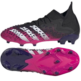 Adidas Predator Freak.1 Fg Jr FW7528 fodboldstøvler flerfarvet sort